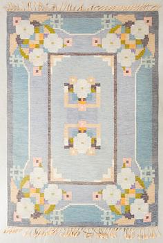Ingegerd Silow, Rug, flat weave, signed, approximately 232x169 cm.