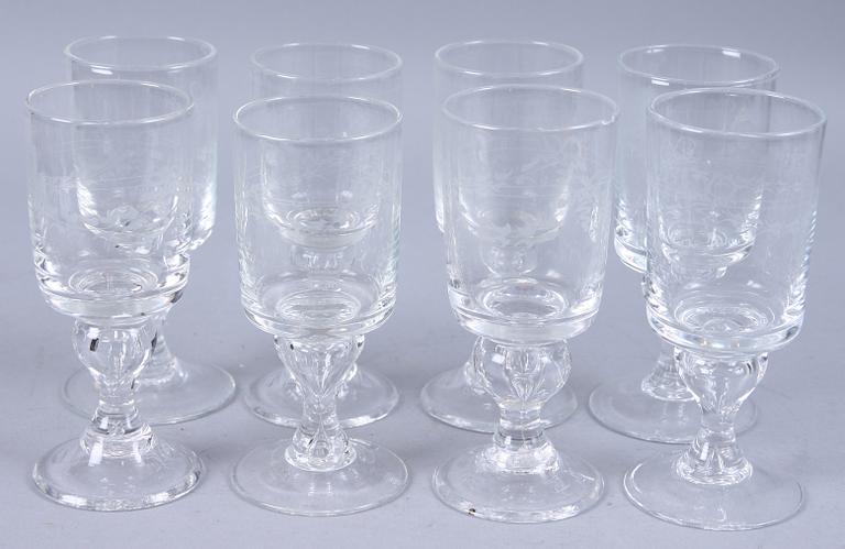 GLASSERVISDELAR, 8 st, Reijmyre.