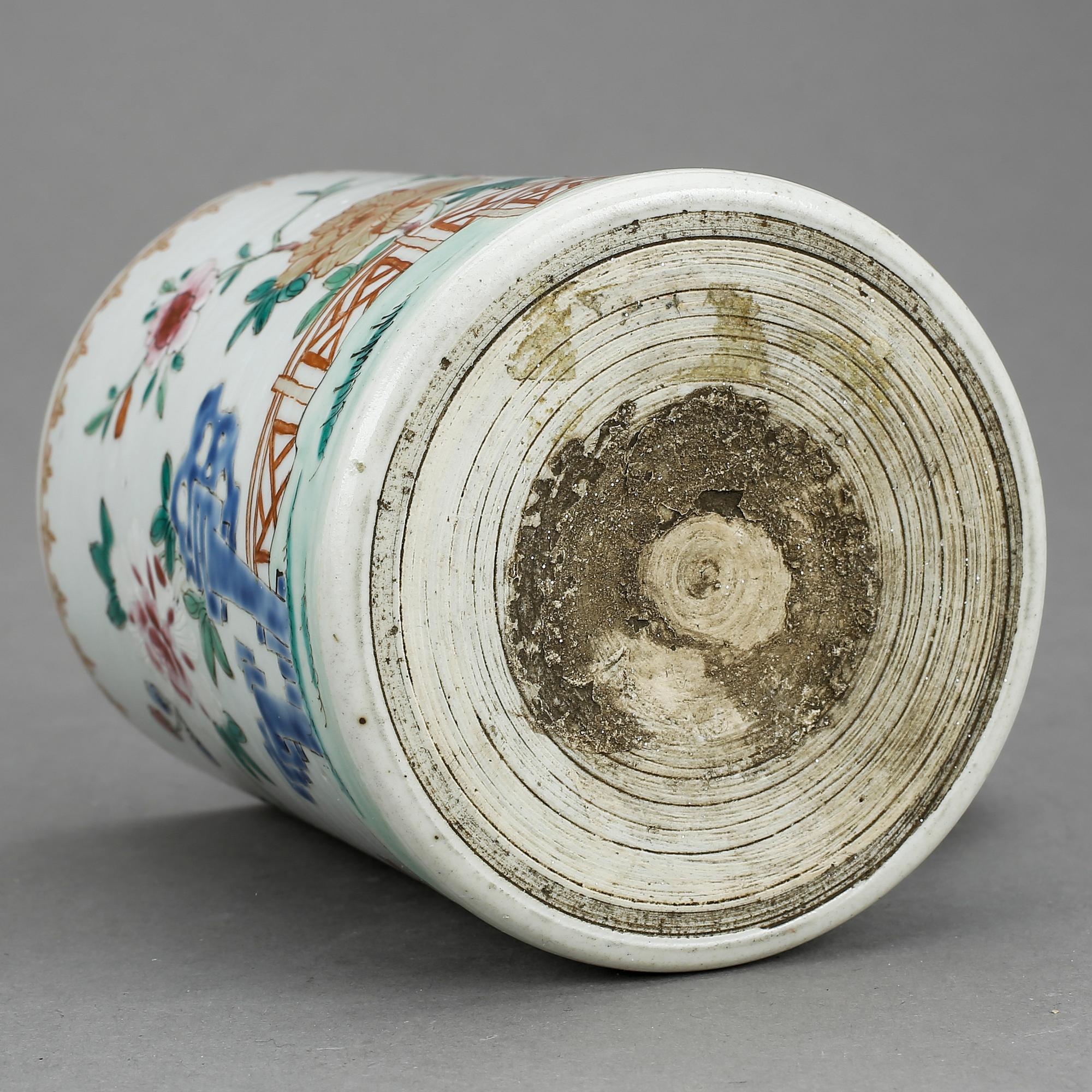 MUGG, porslin, Qianlong, Kina 1700-tal.