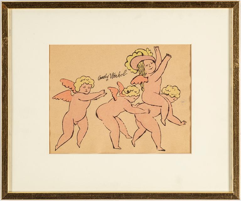 ANDY WARHOL, handcoloured offset lithograph.