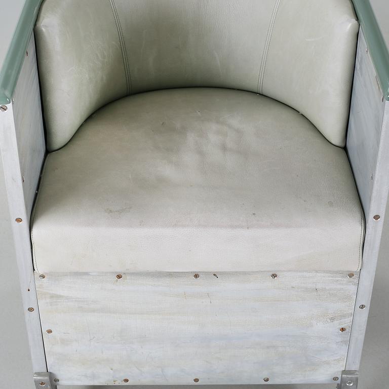 MATS THESELIUS, "Aluminiumfåtöljen", Källemo, modellen formgiven 1990.