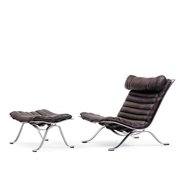 31. Arne Norell, an 'Ari' easy chair and ottoman, Norell Möbel AB, Sweden.