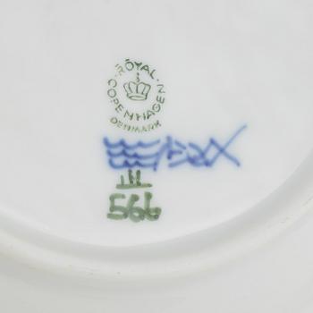 12 pieces porcelain service, "Princess", Royal Copenhagen, Denmark, 20th century.