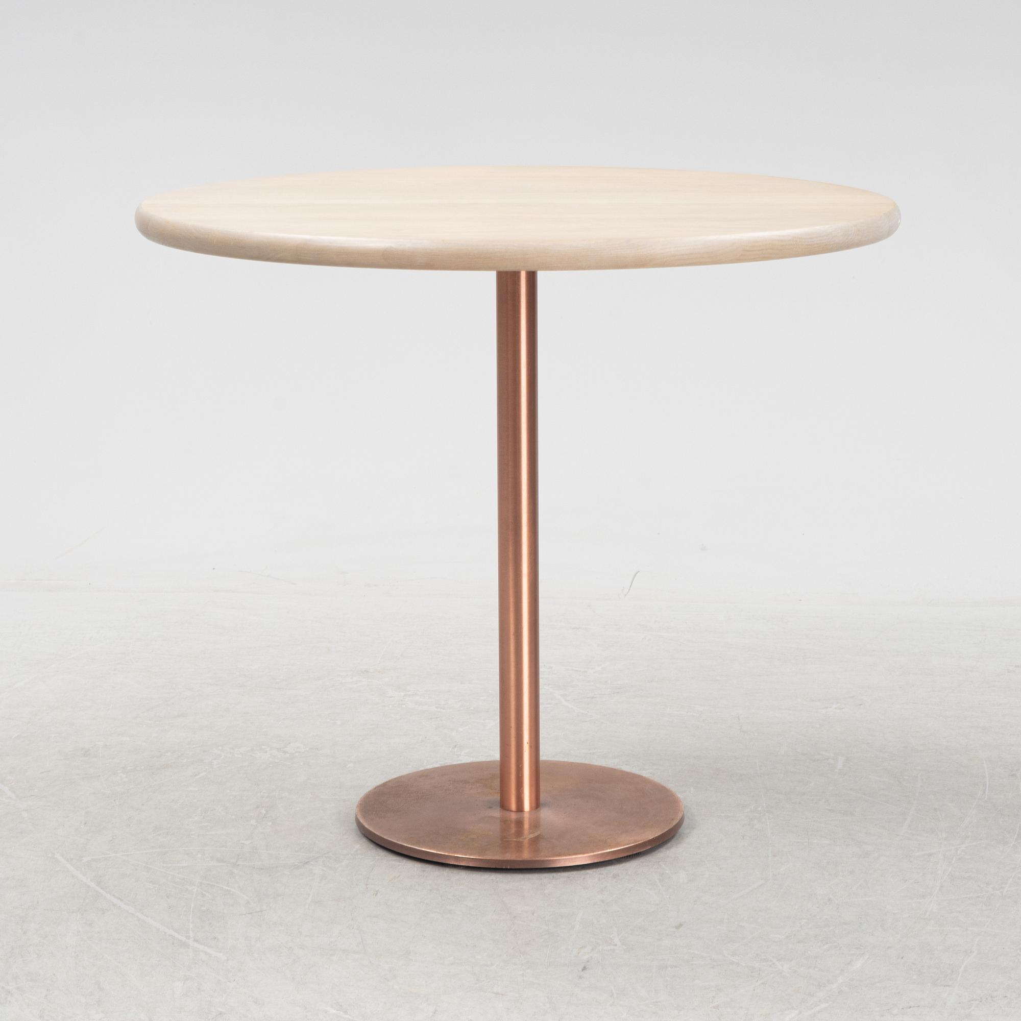 Jonas Lindvall, a oak and copper table.