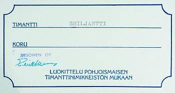 DIAMANT, briljantslipad 1,54 ct D-E (River) / VVS2.