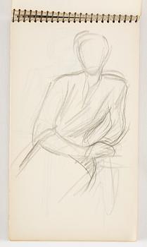 Lotte Laserstein, 4 skissböcker med blyertsteckningar.