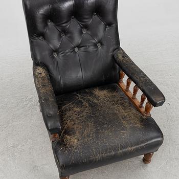 An armchair, late 19th Century.