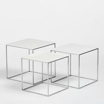 Poul Kjaerholm, a set of "PK71" nesting tables, E. Kold Christensen, Denmark.