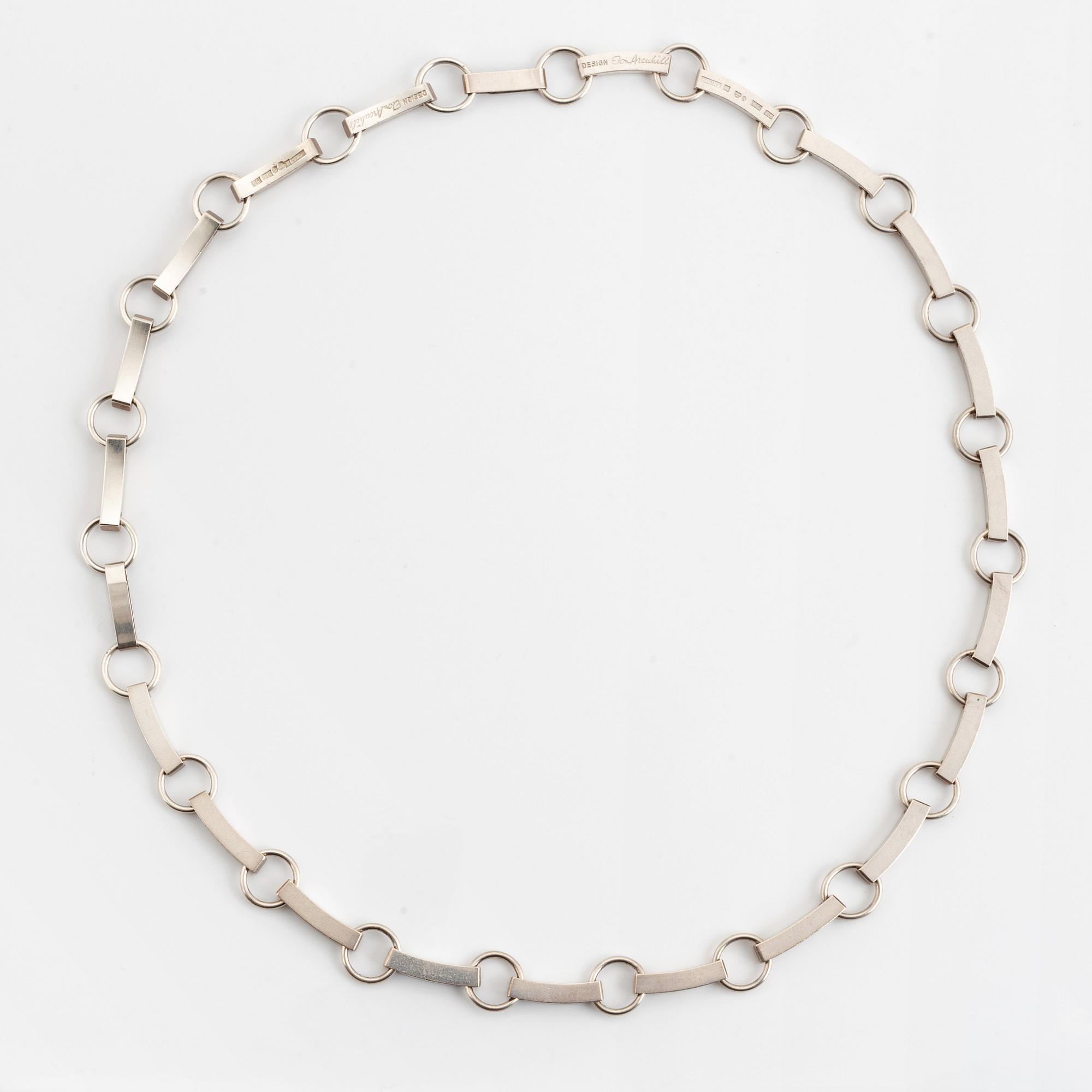 Elon Arenhill, Halscollier, sterlingsilver, Elona, Malmö 1985.