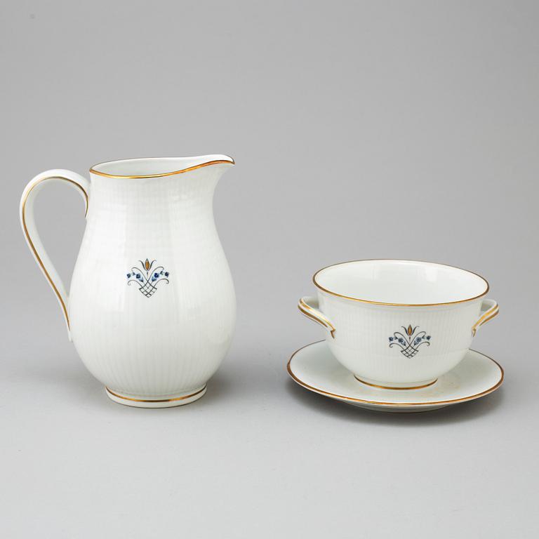 LOUISE ADELBORG, servis, 58 delar, "Swedish grace". Rörstrand, 1940-tal.