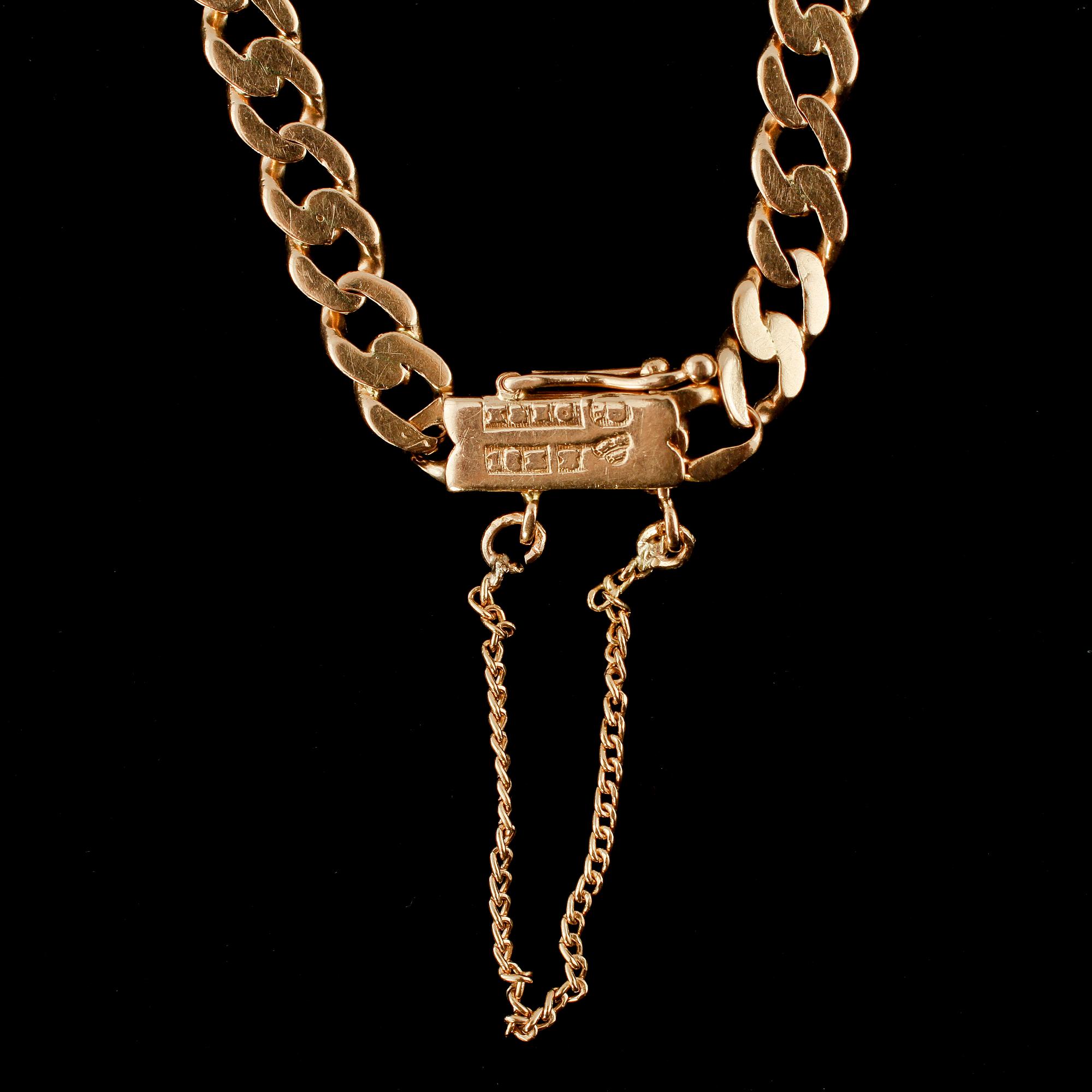 ARMLÄNK, 18k guld, Ceson, Göteborg, 1948. Vikt 8 g.