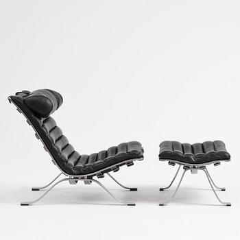 Arne Norell, an "Ari" armchair with ottoman, Norell Möbel, Aneby.