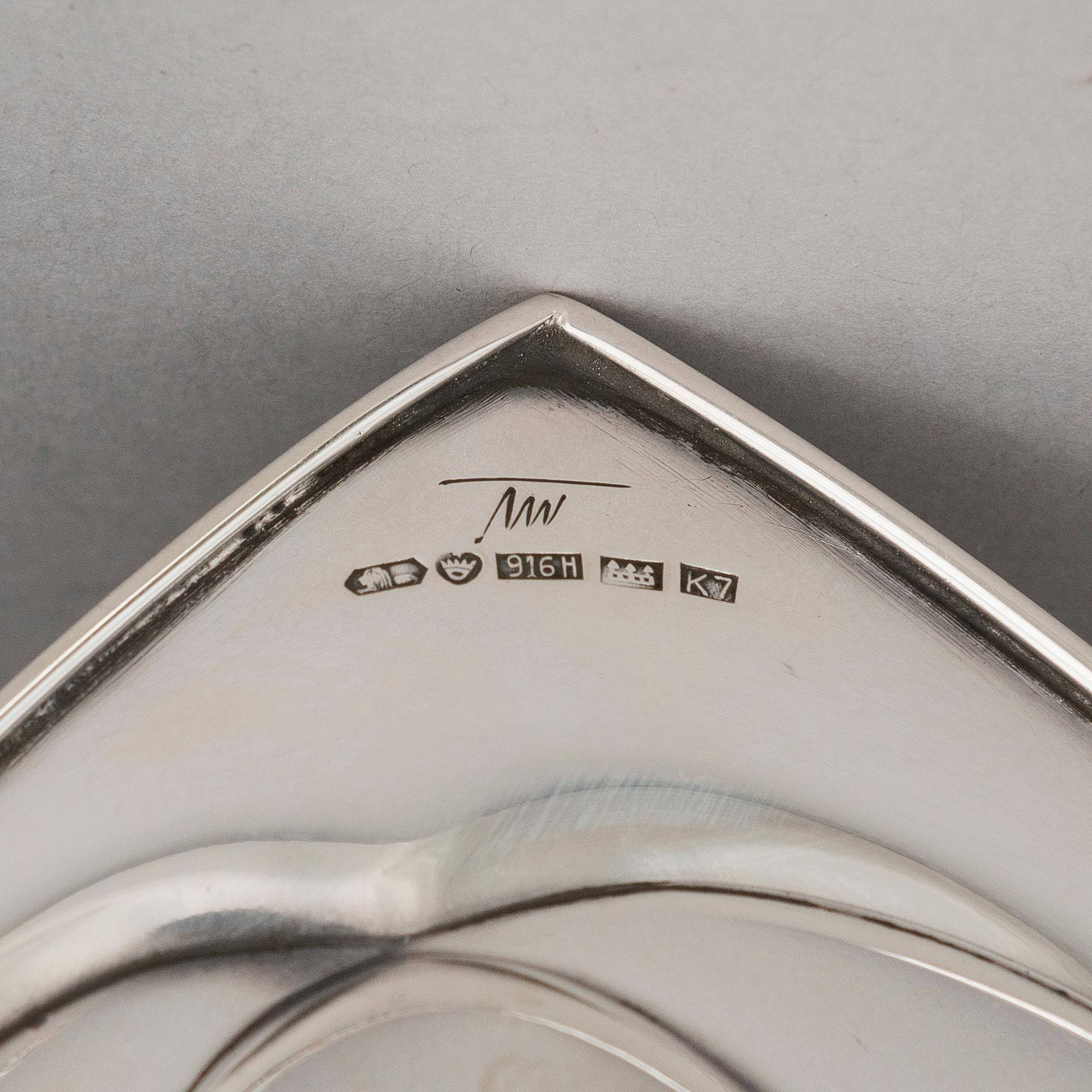 TAPIO WIRKKALA, FAT, silver, TW 100, stämpelsignerat TW, Kultakeskus oy, Tavastehus 1963.
