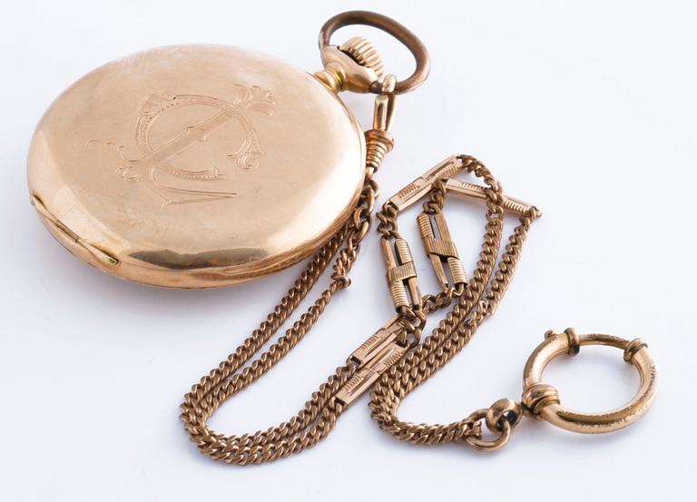 TAVANNES WATCH CO., pocketwatch, 52 mm.