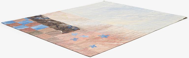 Susanne Henriques, a tapestry triptych, 'Strukturerad natur' c. 223 x 176 (one 165) cm, signed AB MMF SH.