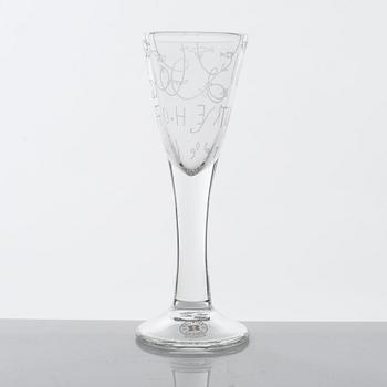 Jonas Bohlin, apair of shot glasses, 'Ett glas', Reijmyre, 1997.