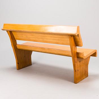 Alvar Aalto, CHURCH BENCH, a sample, late 1950s.