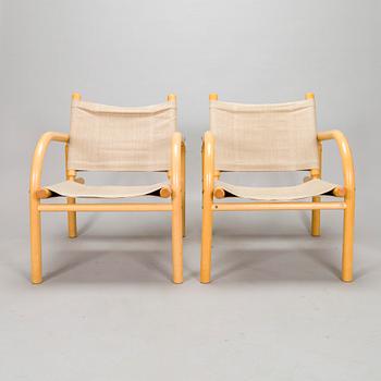 Ben af Schultén, a pair of late 20th century '411' armchairs for Artek.