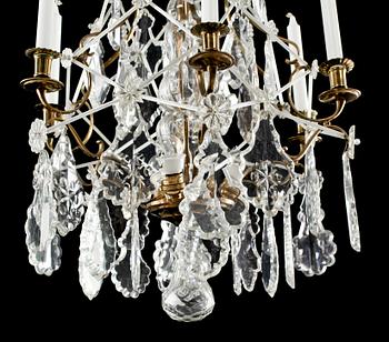 LJUSKRONA, rokokostil, 1900-talets mitt. Höjd ca 85 cm.