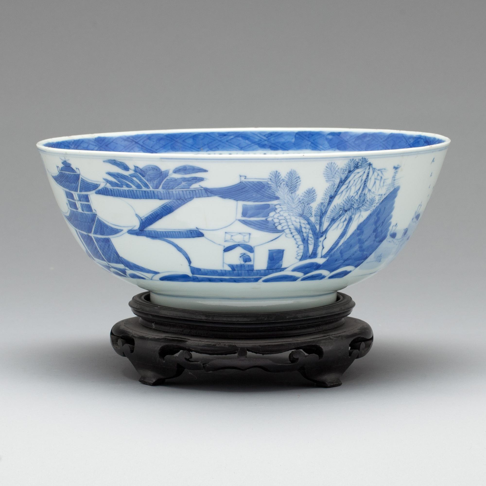 SKÅL, porslin, Kina, Qing-dynastin, 1800-talets slut.