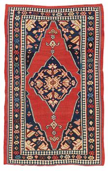 An antique Bidjar kilim, Western Persia (Iran), c. 230 x 142 cm.