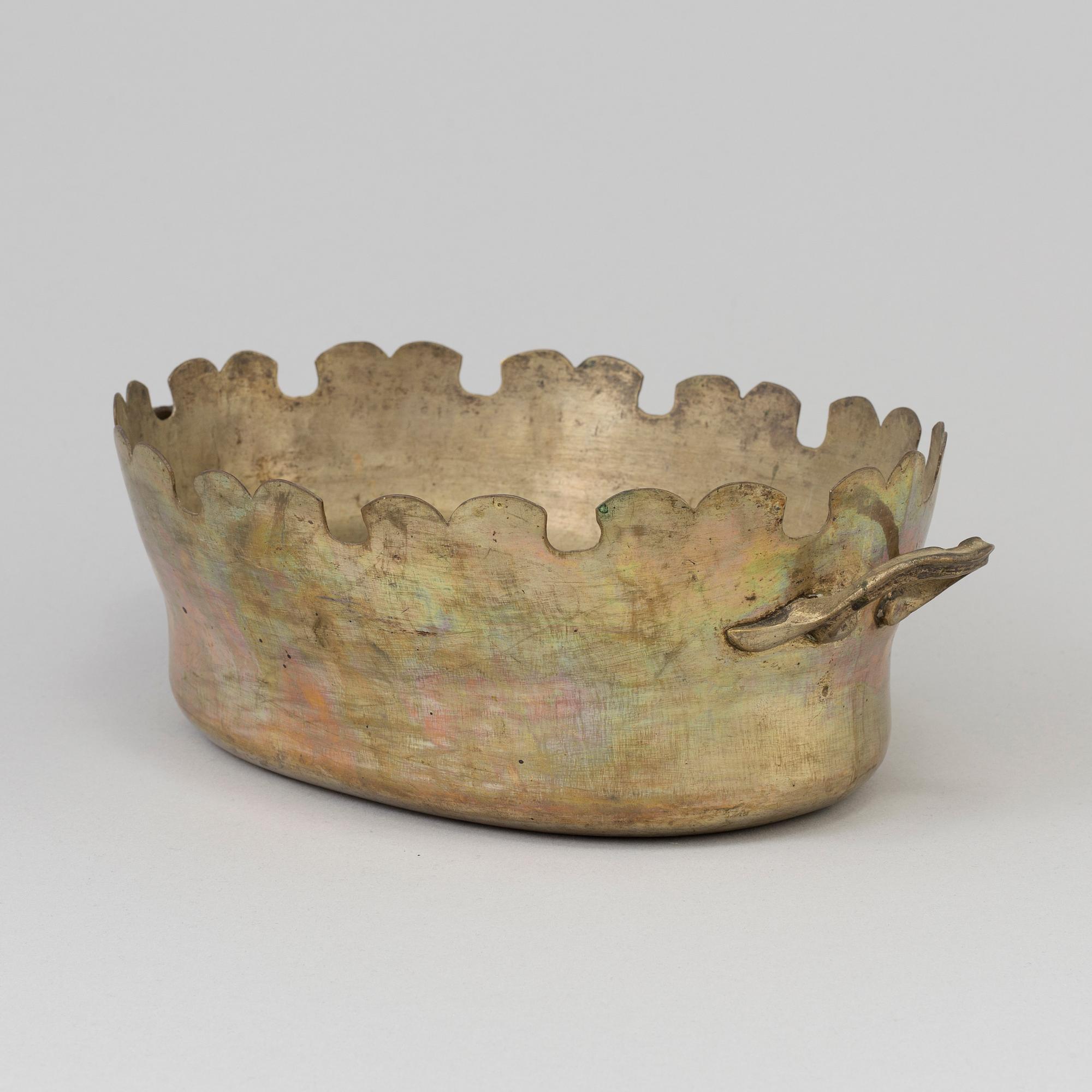 GLASSKÖLJARE, argent haché, 1700-talets senare del.