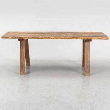 A pine table, 19th Century.