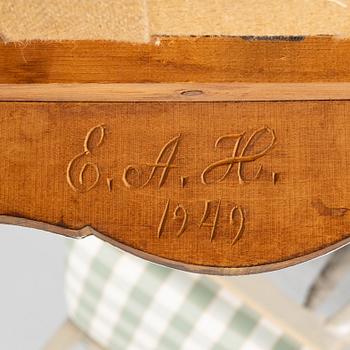 A set of 10 chairs, Rococo style, 1949.