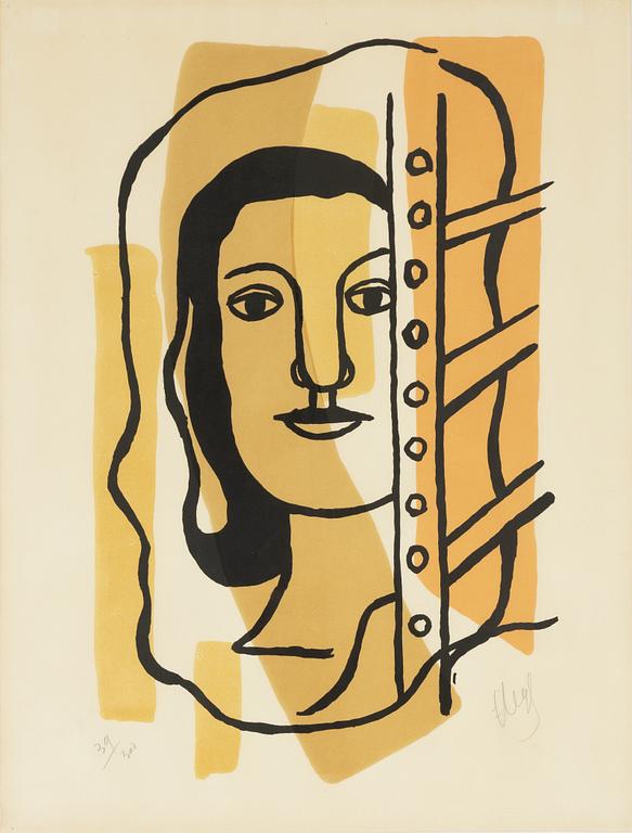 Fernand Léger, "Tête de femme". 1949.