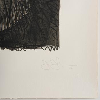 Jasper Johns, "Figure 3" from: Black Numerals Series.