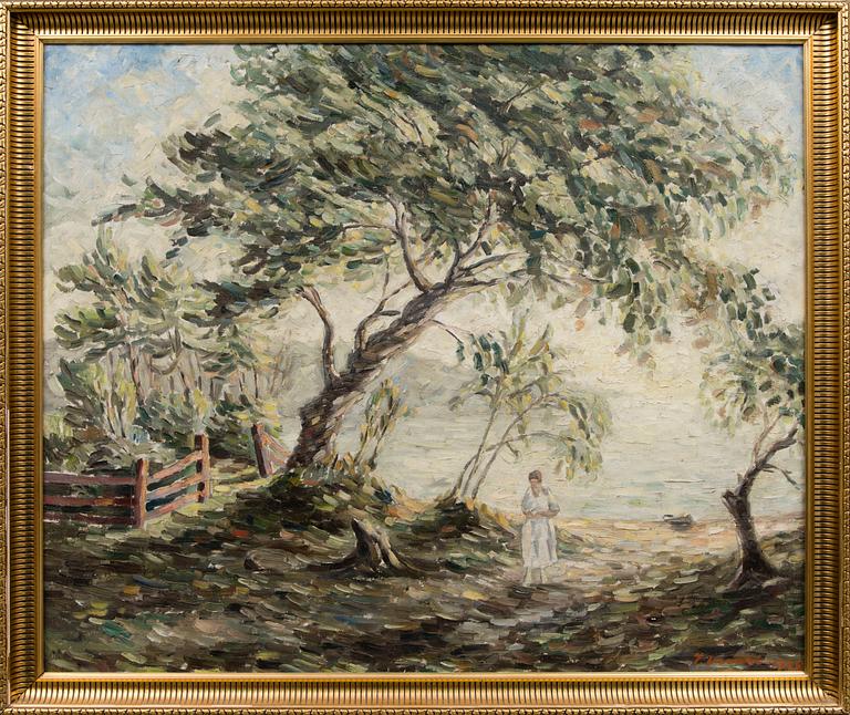 ILMARI VUORI, öljy kankaalle, signeerattu ja päivätty 1920.