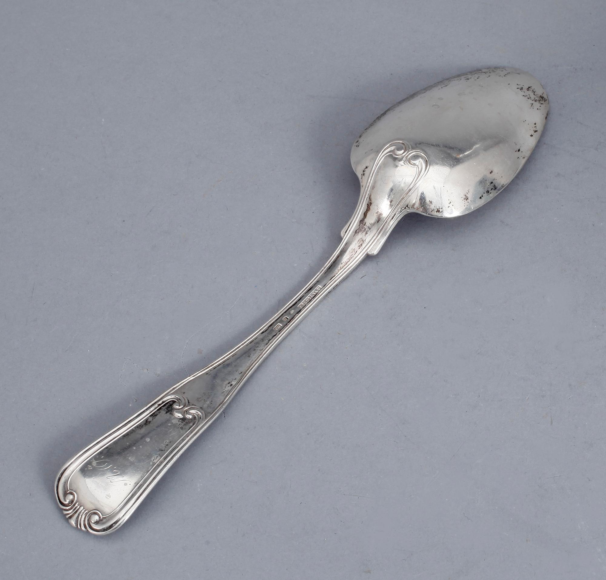 RAGUSKED, silver, Gustav Dahlgren, Malmö 1862. Vikt 81 gram.