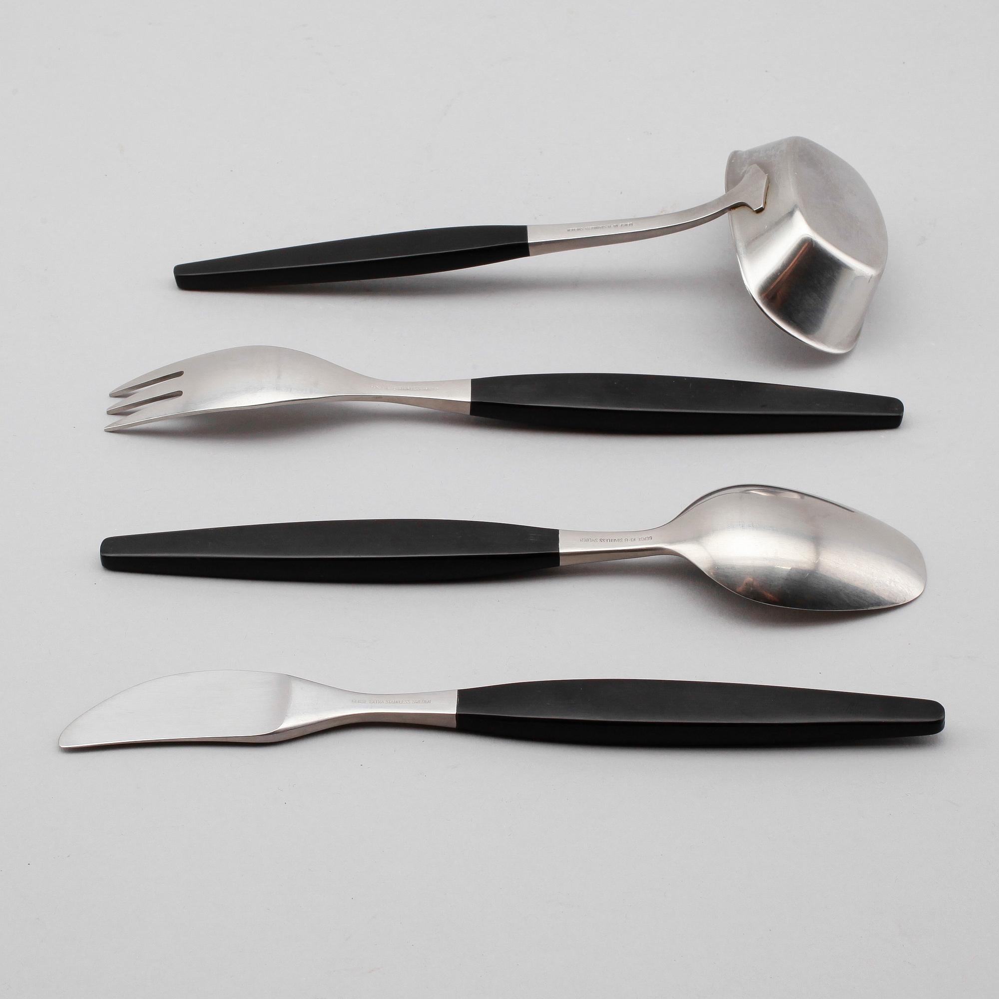 BESTICK, 34 delar, Folke Arström "Focus de Luxe", Gense, 1900-talets andra hälft.