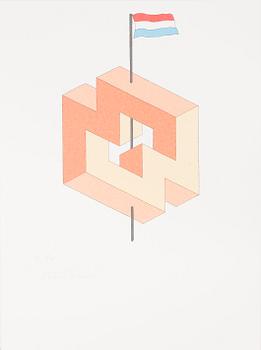 OSCAR REUTERSVÄRD, 15 litographs in folder, signed and numbered 26/190.