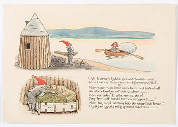 Elsa Beskow, "HATT-STUGAN. Bilderbok av Elsa Beskow".