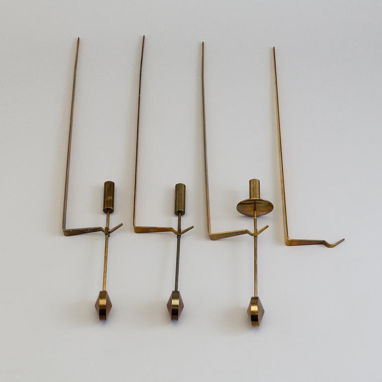 A set of two wall sconce by Pierre Forsell, Skultuna.