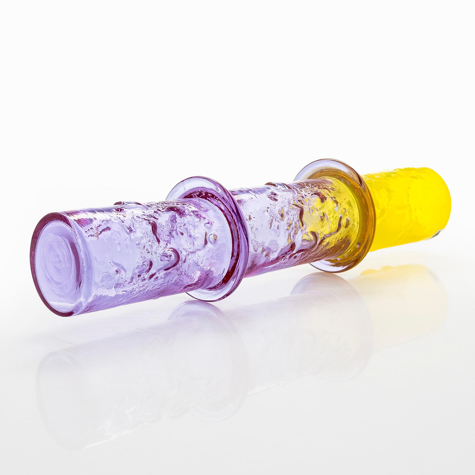 Oiva Toikka, vas, "Bambu", signerad Oiva Toikka, Nuutajärvi Notsjö.