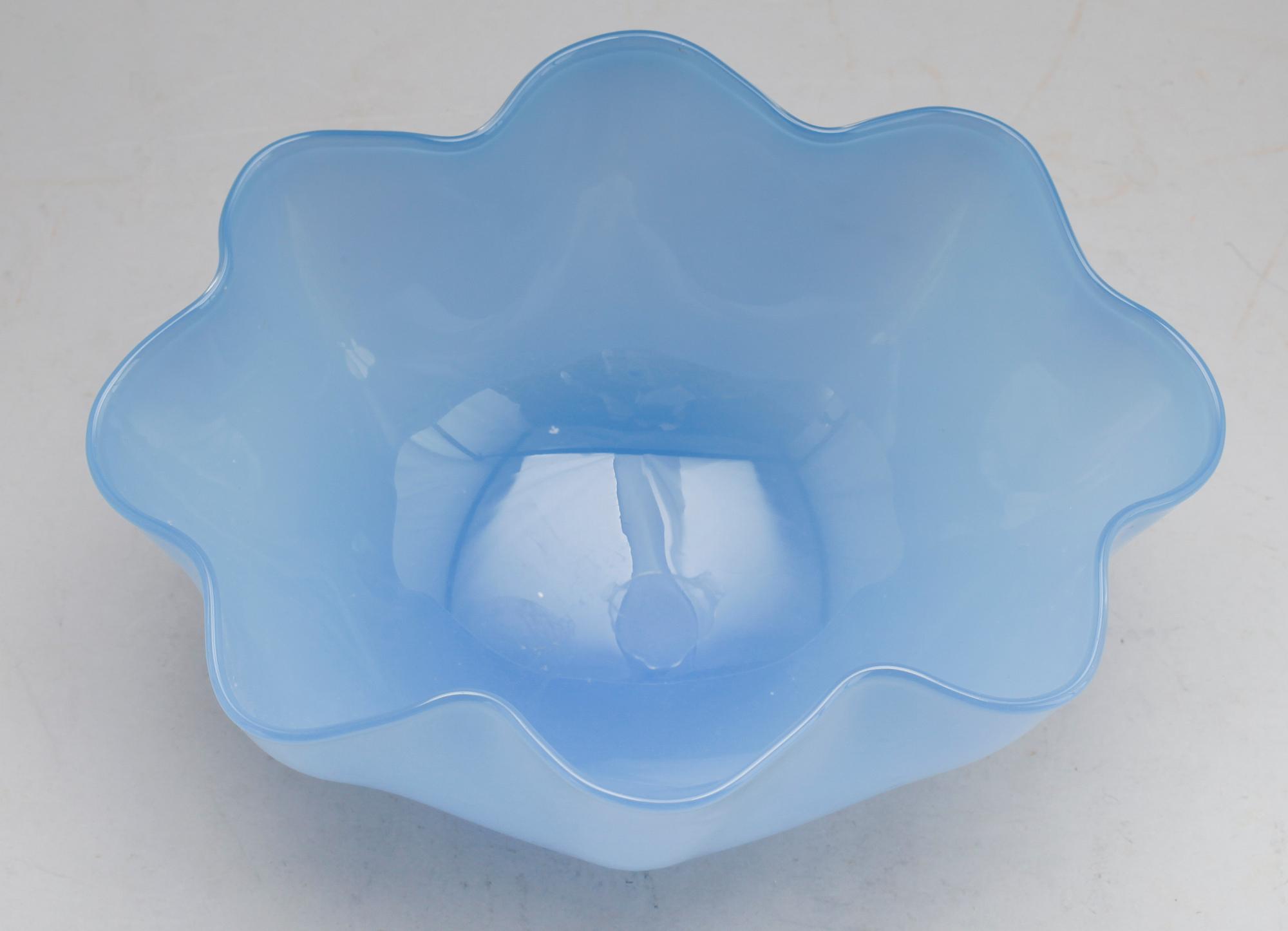 SKÅL, blått glas, Sven Palmqvist, Orrefors.