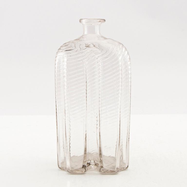 A  Swedish glass bottle, Skånska Glasbruket, 18th century.