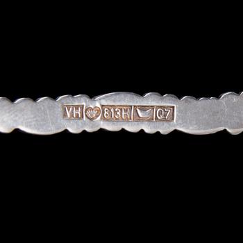 PARTI SILVERBESTICK, 10 delar, bl a Kultakeskus, 1950 samt -70-tal. Tot. vikt ca 321 g.