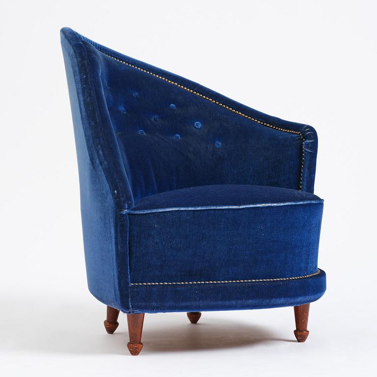Carl Cederholm, a Swedish Modern armchair, Stil & Form, Stockholm, 1940s-50s.