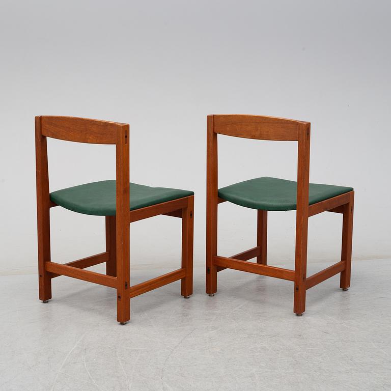 A set of six 'Corona' chairs by Lennart Bender, Illum Bolighus.