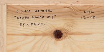 Clay Ketter, sssemblage behind acrylic glass, signed Clay Ketter and dated 2012 verso.