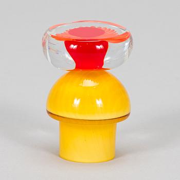 Markku Salo,  a glass sculpture, signed Markku Salo Nuutajärvi Notsjö 1991.