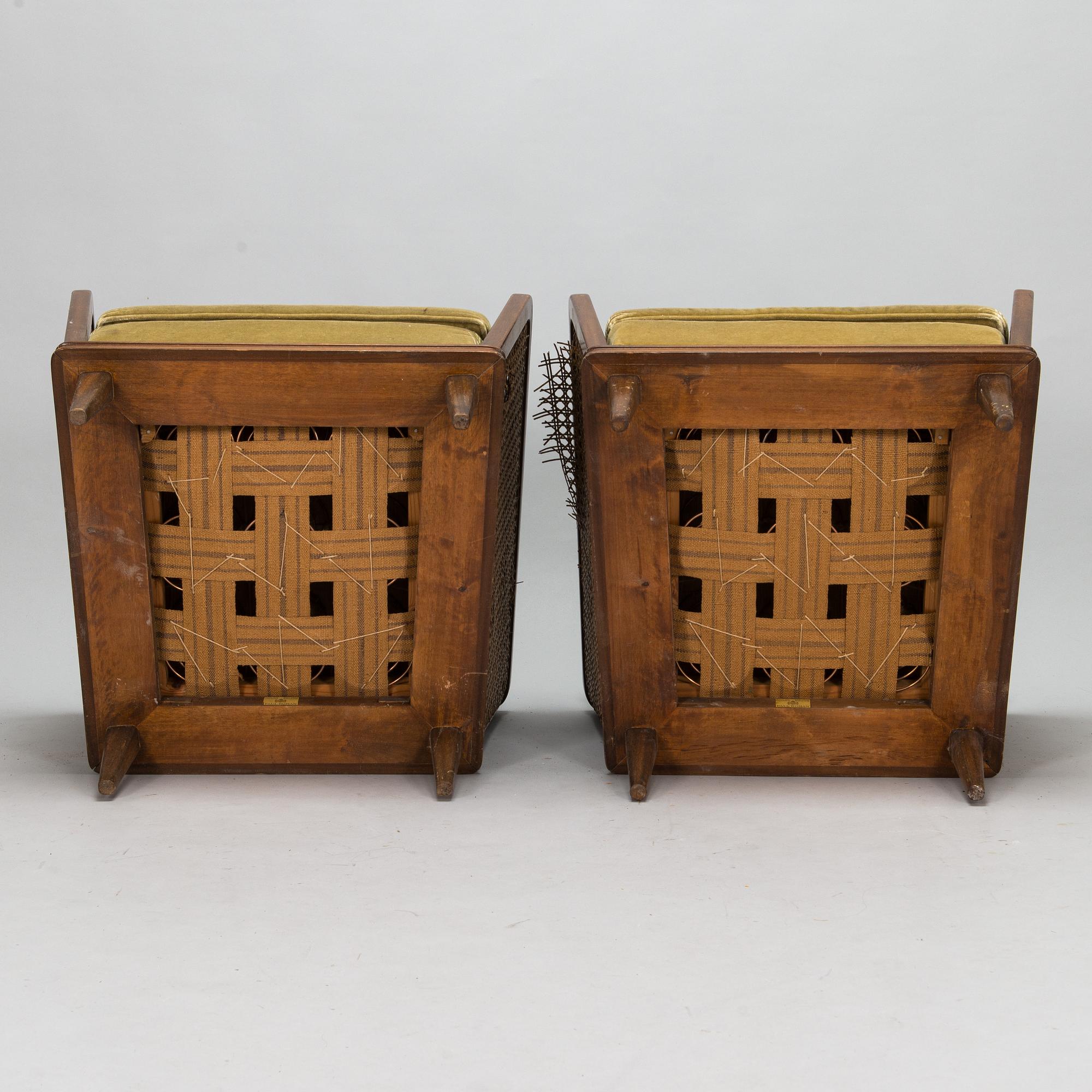 Fåtöljer, ett par, Paul Boman, Finland 1930-tal.