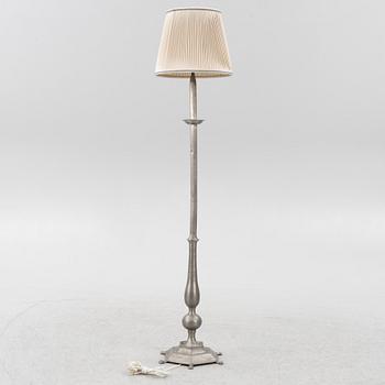 Floor lamp, tin, 1920s-30s.