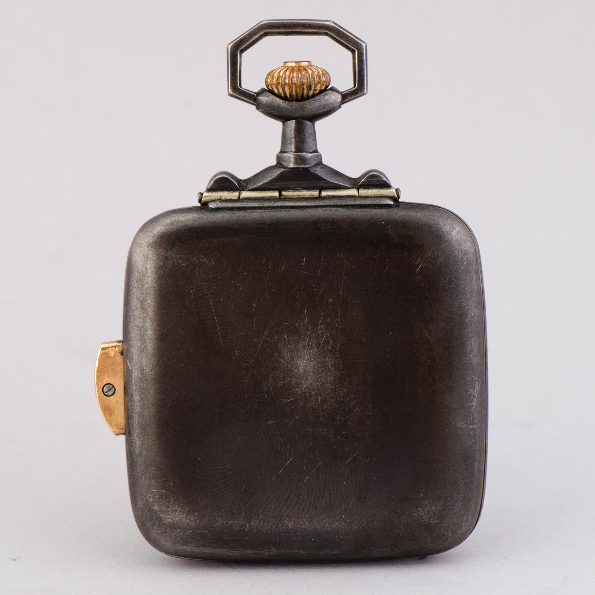 TRAVEL ALARM CLOCK POCKET WATCH, 48 x 48 mm.