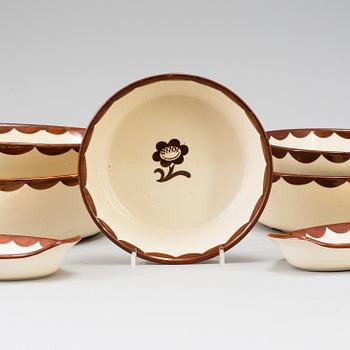 WILHELM KÅGE, 8 st ugnsformar, "Pyro", Gustavsberg. I produktion 1930-1955.