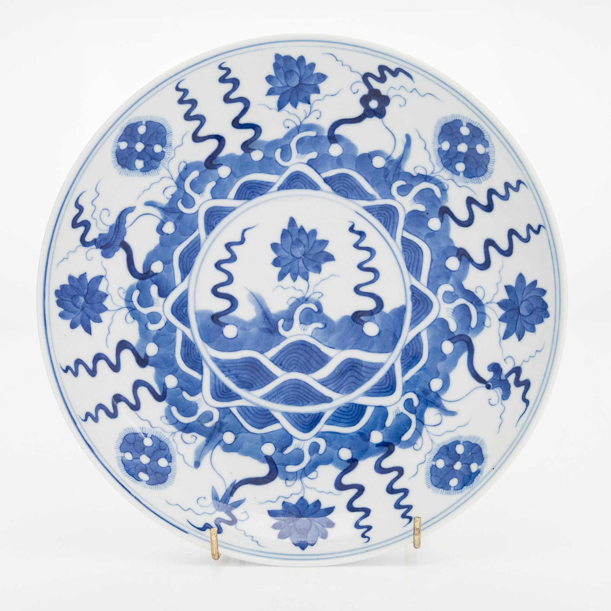 Fat, porslin, Kina, sen Qing dynastin.