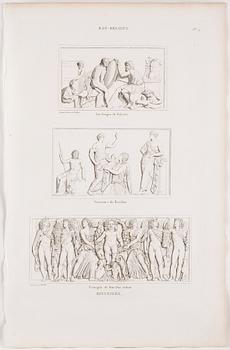 PIERRE BOUILLON, Kopparstick, 2 st, 1800-talets första fjärdedel.